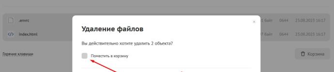 Снять галочку "Поместить в корзину" и удалить